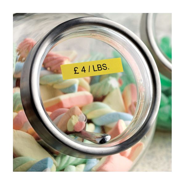 Dymo D1 Tape 9mm Black on Yellow