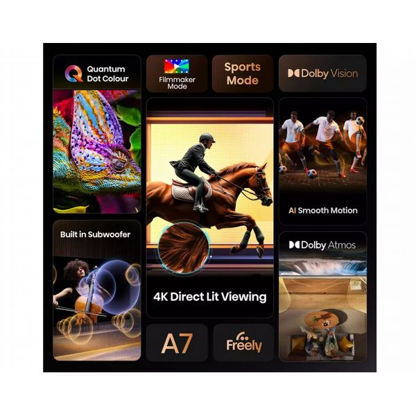 Hisense 50 INCH A7QTUK QLED Smart AI TV