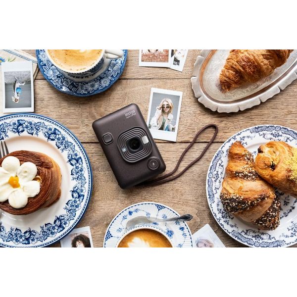 Fuji Instax Mini LiPlay Hybrid Instant Camera Deep Bronze