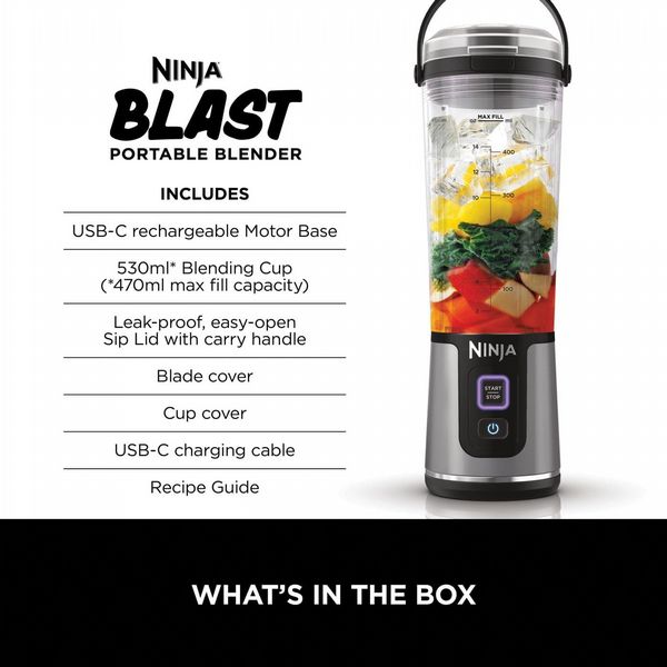 Ninja Blast Cordless Blender Black