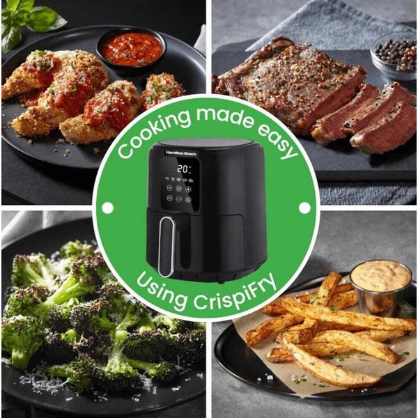Hamilton Beach Crispifry Digital Air Fryer Black Open Box