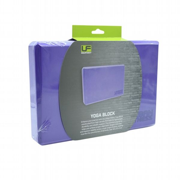 Urban Fitness Yoga Block (Purple, 30 x 20 x 5cm)
