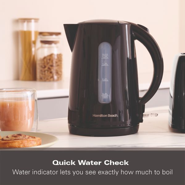 Hamilton Beach Essential 1.7L Rapid Boil Kettle, 4 Slot Toaster and 20L Microwave