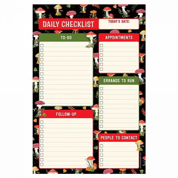 Peter Pauper Note Pad Mushrooms