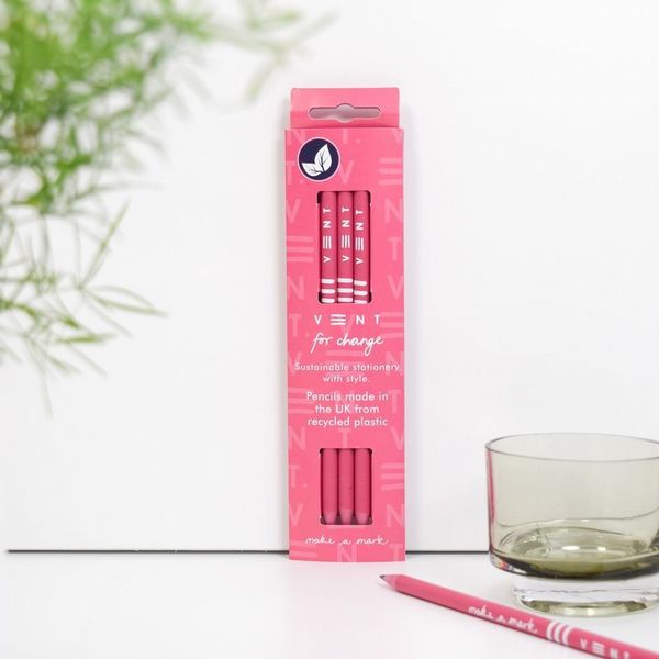 Make a Mark Recycled Pencils -Pink
