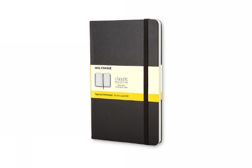 Moleskine Pocket Squared Hardcover Notebook Black
