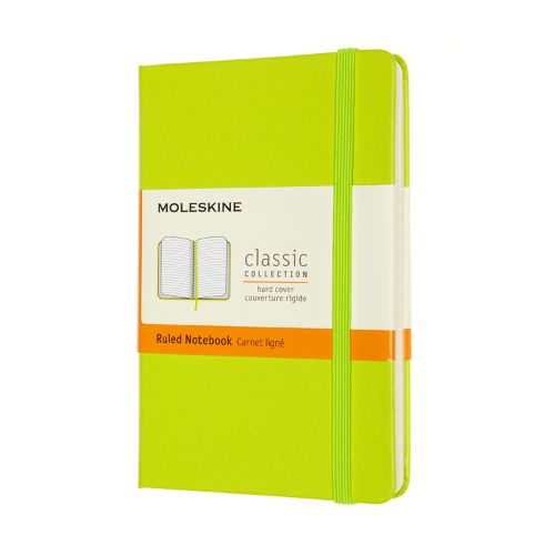 Moleskine - Notebook POCKET RULED LEMON GREEN Hard Cover COVER