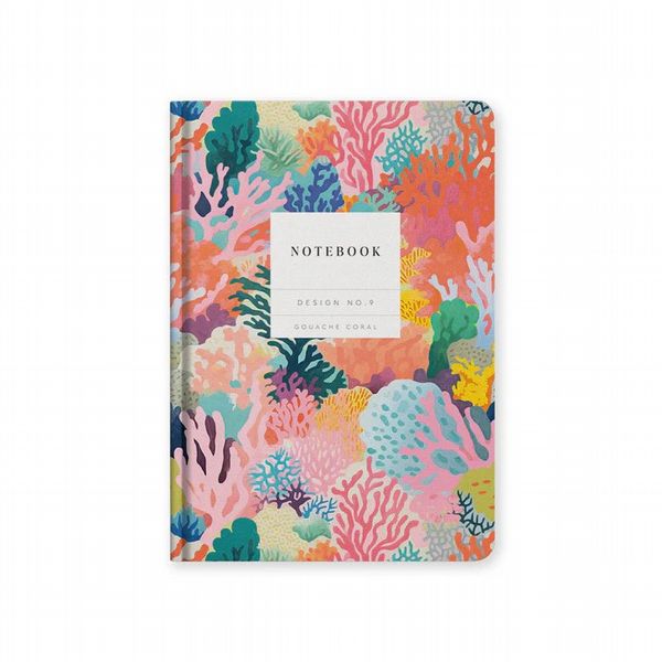 Ohh Deer Design No.9 Gouache Coral Hardback Notebook