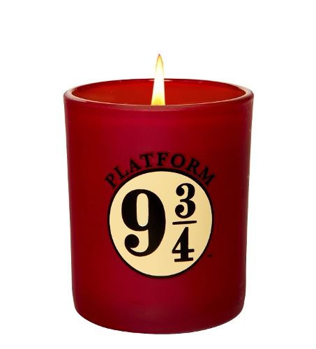 Harry Potter Plat 9 Glass Candle