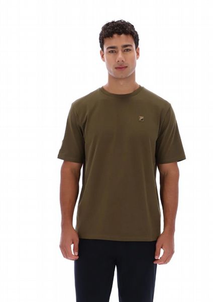 FILA MENS YAXLEY 3 PREMIUM TEE-DARK OLIVE