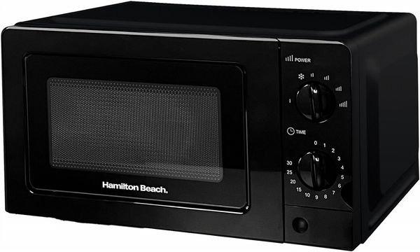 Hamilton Beach 700W 20L Microwave With Glass Door Black Open Box