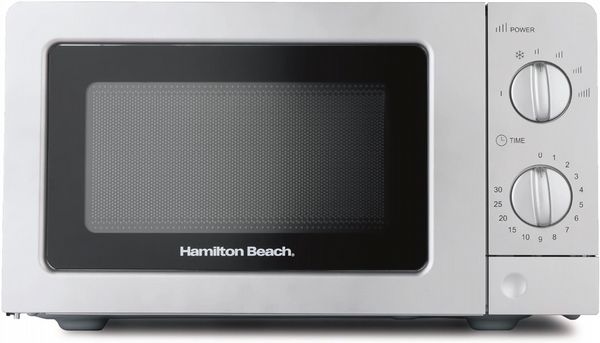 Hamilton Beach 700W 20L Microwave With Glass Door Silver Open Box