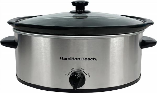 Hamilton Beach 6.5L Slow Cooker Silver Open Box