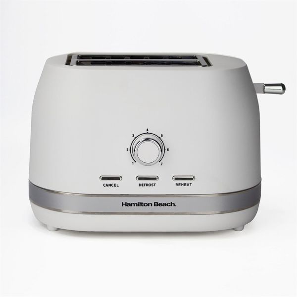 Hamilton Beach Ella 2 Slice Toaster Matte White Open Box