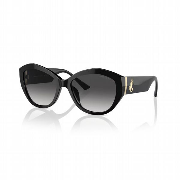 Jimmy Choo Black Frame with Gradient Grey Lens - Size Small