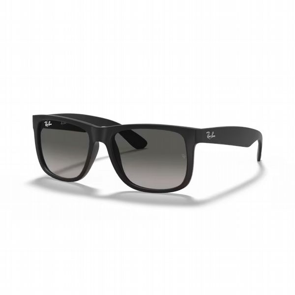 Rayban Justin Black with Dark Grey Lens