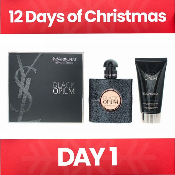  Yves Saint Laurent Black Opium 2 Piece Gift Set: Eau De Perfume 50ml - Body Lotion...