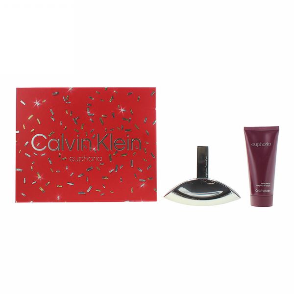 Calvin Klein Euphoria 2 Piece Gift Set: Eau de Perfume 100ml - Body Lotion 100ml