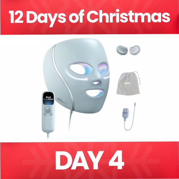 Shark CryoGlow Cooling LED Anti-Ageing & Blemish Repair Mask - Blue Frost/Lilac Chill