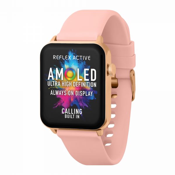 Reflex Active Series 30 Smart Calling Amoled Pink Watch