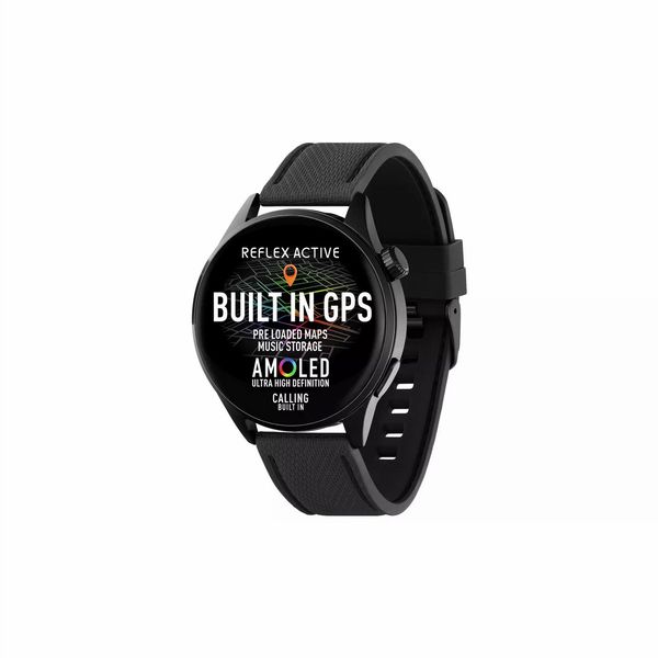 Reflex Active Series 45 Amoled GPS Smart Calling - Black Strap
