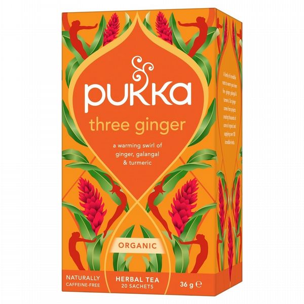 Pukka Three Ginger Tea Bags Organic (Pack of 20)