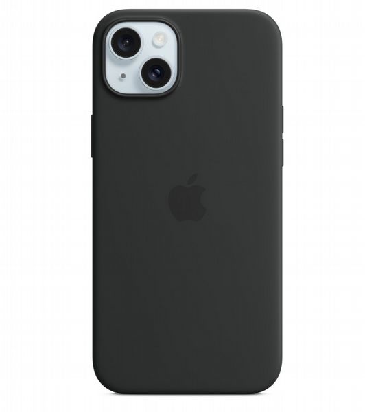 Apple Case iPhone 15 Plus Silicone with MagSafe - Black (New)