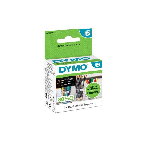 Dymo LW Multipurp Labels White Remov 13x25