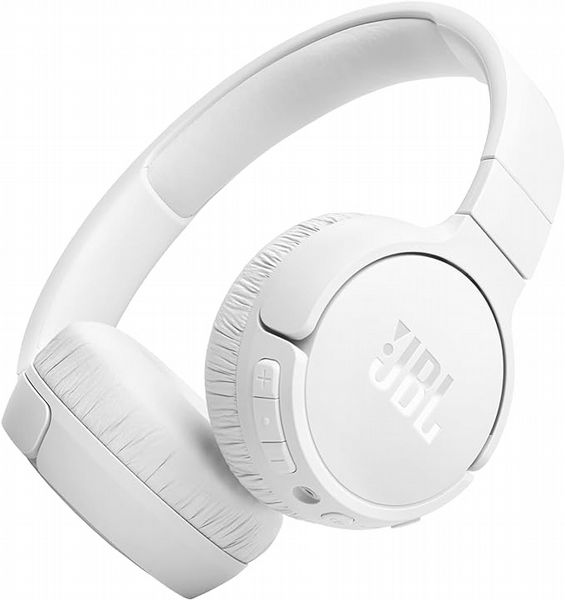 JBL LIVE 670NC, Wireless On-Ear Noise-Cancelling Headphones with Mic, White