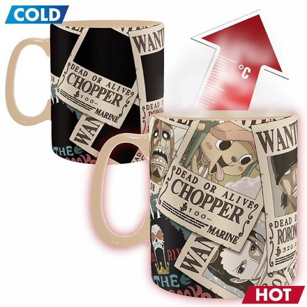 One Piece Wanted 460ml Heat Change Mug