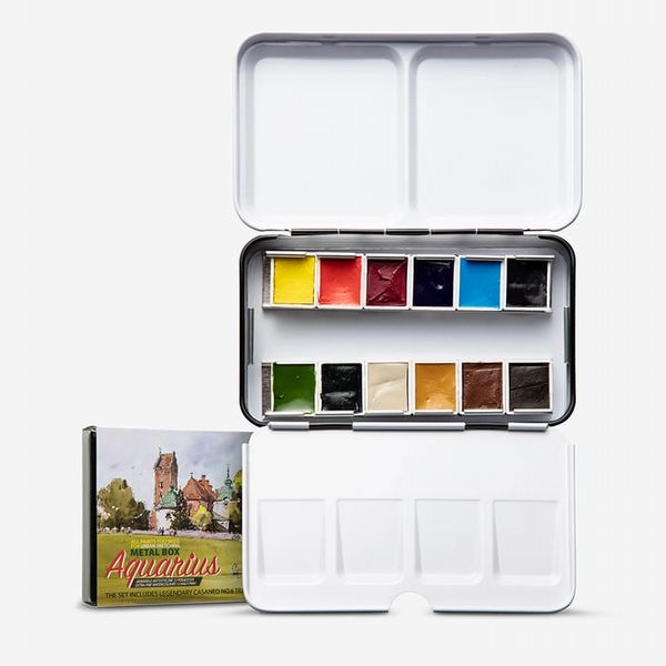 Roman Szmal : Aquarius : Watercolour Paint : Half Pan : Metal Tin : Urban Sketchers...