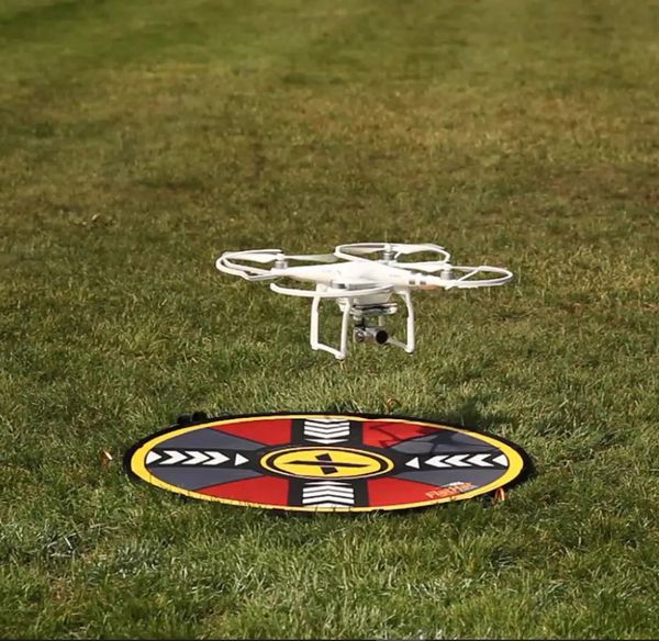 ExpoImaging FlatHat 16in (40cm) Drone Pad - Gold Red