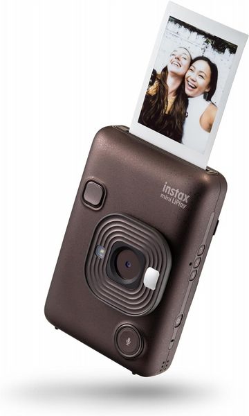Fuji Instax Mini LiPlay Hybrid Instant Camera Deep Bronze