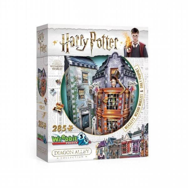 Harry Potter Diagon Alley Collection Weasley Wizards Wheezes 285Pc 3D Jigsaw Puzzle