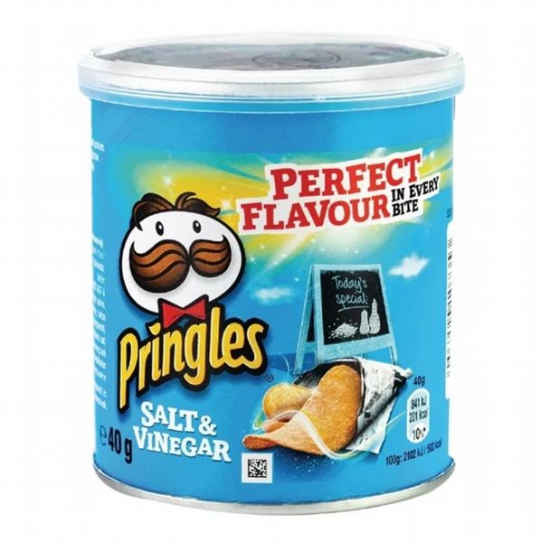 Pringles Salt & Vinegar 40g (12 Pack)