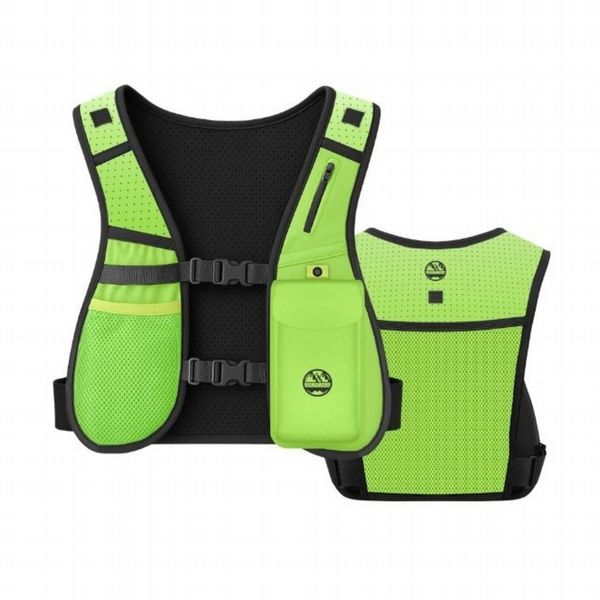 Six Peaks Hydration Running Vest (Safety Yellow, Medium/Large)