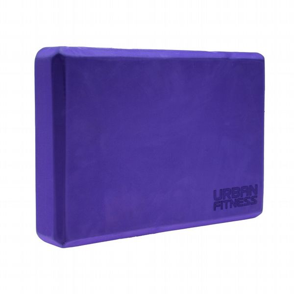 Urban Fitness Yoga Block (Purple, 30 x 20 x 5cm)