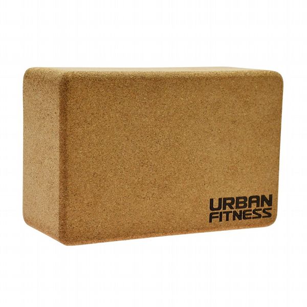 Urban Fitness Cork Yoga Brick (23 x 14 x 9cm)